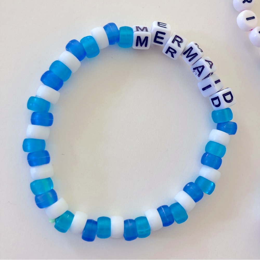🌀 5/$25 🌀 Mermaid Rave Kandi Bracelets | E3 - Picture 2 of 4
